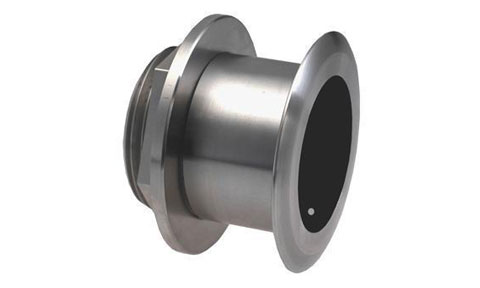 010-11869-21-Garmin Airmar SS164 Stainless Steel Thru Hull 50-200kHz 1kW Sonar and Temp Transducer with 12 Degree Tilt 8 Pin